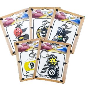 Knight Shot Billiard Key Ring | Per Piece | Assorted Design