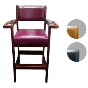 Knight Shot Pub Chair – Vinyl Seat with Drink & Cue Holder