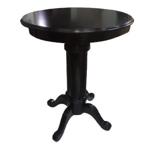 Knight Shot Pub Table Round 36 Inch Black | Height 43.05 Inches