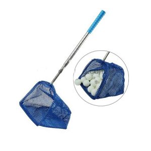 Knight Shot Table Tennis Ball Collector Net – Blue | Retractable Training Ball Picker | Easy Storage & Durable Design
