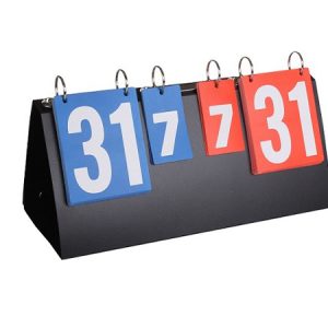 Knight Shot Folding Score Board Black (Blue & Red Numbers)