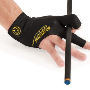 Predator Second Skin Black/Yellow Billiard Glove - Right Hand S/M