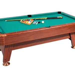 Roma Italy HBT181D02S2 8ft Billiard Table – Brown Finish, 96 × 52 × 31 Inches