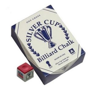 Silvercup Billiard Chalk – Red, 144 Pieces | Full Box