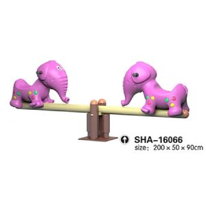 Elephant Shape Seesaw for Kids | Safe & Fun Playground Equipment