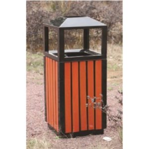 Outdoor Trash Bin – 38cm x 38cm x 90cm | Heavy-Duty Waste Bin for Public Spaces