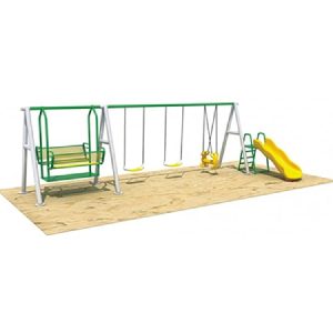 Multi-Play Slide & Swing Set | Kids Outdoor Playground UAE