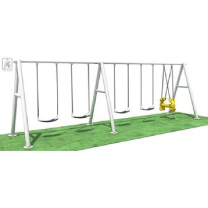 Side & Swing Series 23 – Outdoor Playground Slide & Swing Set