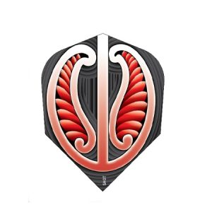 Shot Darts Warrior Red Small Standard Dart Flights