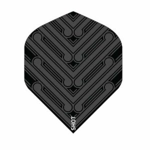Shot Darts Manu Black Standard Dart Flights