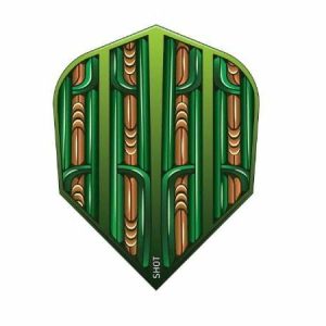 Shot Darts Warrior Rutene Small Standard Green Dart Flights