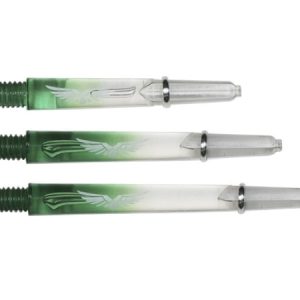 Shot Darts Eagle Claw Medium Dart Shaft - Clear Green with Ring - 3pcs Set
