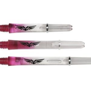 Shot Darts Eagle Claw Clear Red Medium Dart Shaft with Ring