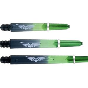 Shot Darts Eagle Claw Green Black Medium Dart Shaft With Ring
