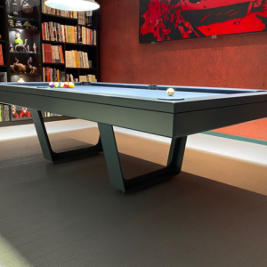 Billiards Breton Aero US Pool Table | Grey with Metallic Legs | 8ft