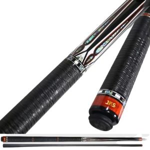 JFlowers Billiard Cue JFS20-21F - Carbon Fiber Shaft & Leather Wrap