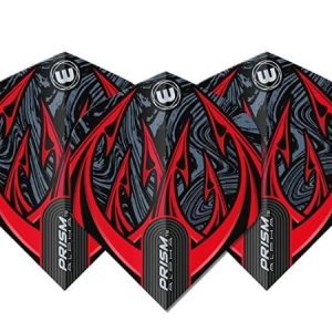 Winmau Prism Alpha Standard Grey & Red Dart Flights
