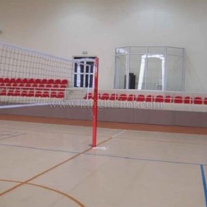 Knight Shot Aluminum Volleyball Post – Fixed Type with Ground Sleeves