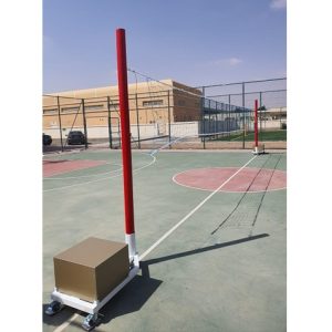 Aluminum Movable Volleyball Post with Wheels – Indoor & Outdoor Court Use