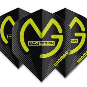 Winmau MvG Mega Standard Black Dart Flights