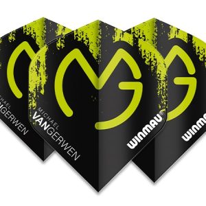 Winmau MvG Mega Standard Green Black Dart Flights