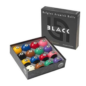 Aramith Tournament Black Pool Ball Set W/ Duramith™ Technology
