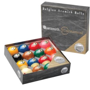 Aramith Tournament Pro-Cup TV Pool Ball Set – 57.2mm (6-Red Dot Cue Ball | Duramith™)