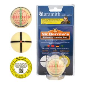 Aramith Nic Barrow's Ultimate Snooker Training Ball Blister Pack