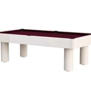Bilhares Carrinho Stockholm Pool Table 8FT – Off White Lacquered Finish