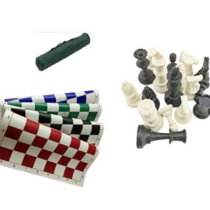 Leap Chess Set with Board, Pieces & Carry Case – Portable Tournament Kit