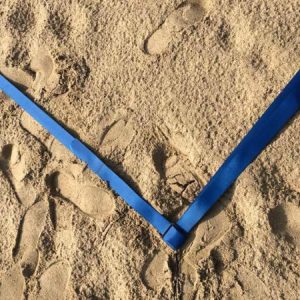 Football Beach Boundary Line Set – Adjustable Marking Tape for Sand Courts