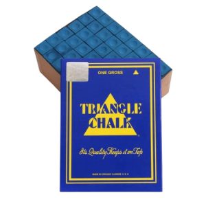 Triangle Billiard Chalk – 144-Piece Box (Multiple Colors Available)