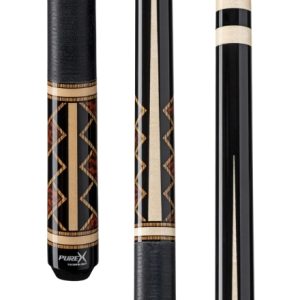 Pure X Billiard Cue HXTE19 - Black Linen Wrap