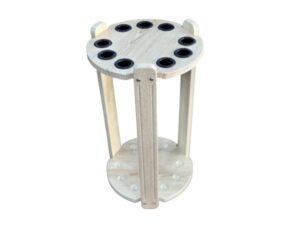 Knight Shot Cue Stand Round | 9pcs Cue | Oak Finishing