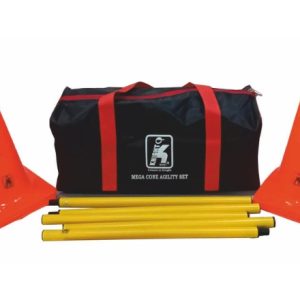 Knight Shot Football Mega Cone Agility Set | 6 Cones & 3 Poles