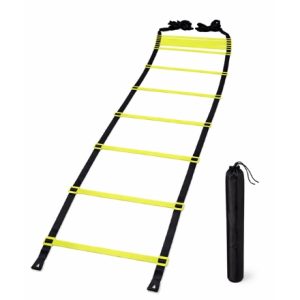 Knight Shot Football Economy Speed Ladder | 2M, 4M & 8M | 20 x 1.5" Wide Flat