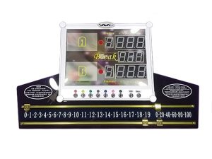 Knight Shot Pool Electronic Score Board with Manual and Remote Control – Accurate and Convenient Scoring for Pool Games
