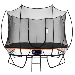 Knight Shot Square Springless Trampoline 11ft – With Ladder