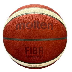 Molten BG5000 Basketball – Size 7 Genuine Leather - Official FIBA Game Ball