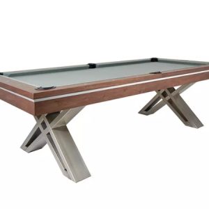 Presidential Pierce Pool Table | Natural Walnut Finish | Drop Pocket | 8ft