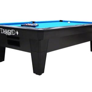 Diamond Pro-Am Pool Table 9ft | Composite Legs & Black Finishing | Ball Return System