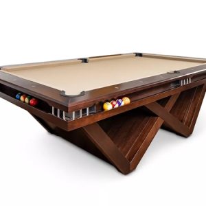 Presidential Wilson 8ft Pool Table | Ash Brown Finishing | Drop Pocket