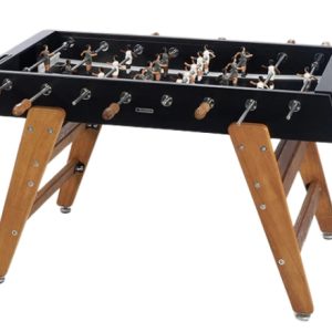 RS Barcelona RS3 Wood Foosball Table – Indoor/Outdoor Commercial | Black Iroko Wood