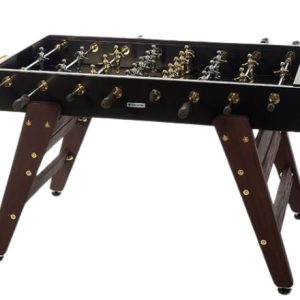 RS Barcelona RS3 Wood Gold Edition Foosball Table – Indoor/Outdoor, Black