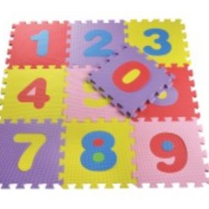 Rubber Flooring Interlocking Number Mat | Kids Play Mat UAE
