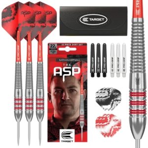 Target Darts Nathan Aspinall Brass 22g Steel Tip Darts