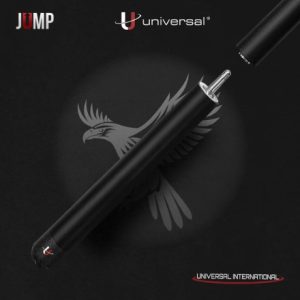 Universal Jump Cue – Black Carbon Fiber Shaft & No Wrap