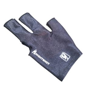 Knight Shot Billiard Glove Black Elastic 3 Finger Open Type