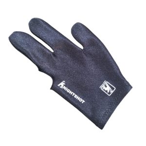 Knight Shot Billiard Glove Black Elastic 3 Finger Closed Type