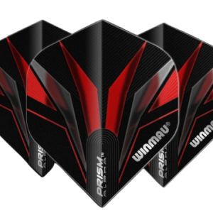 Winmau Prism Alpha Standard Black & Red Dart Flights